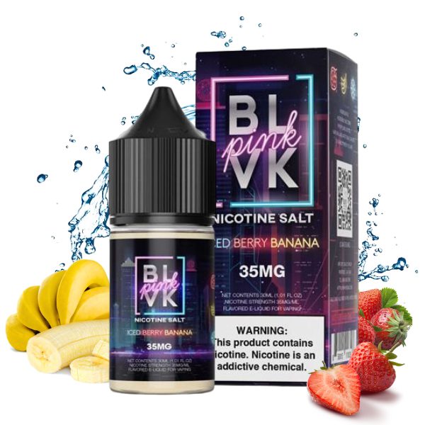 Iced Berry Banana BLVK Pink Salt