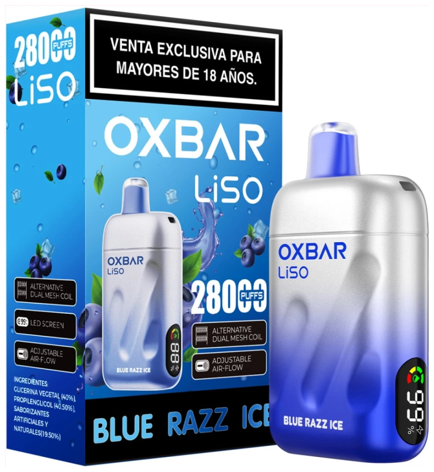 Oxbar Liso Blue Razz Ice