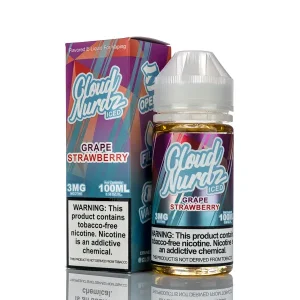 cloud nurdz grape strawberry iced