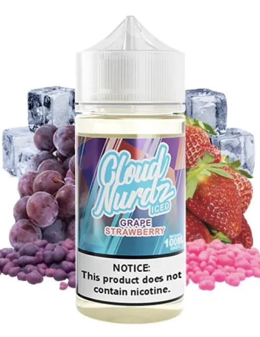 cloud nurdz grape strawberry iced