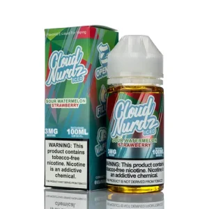 cloud nurdz sour watermelon strawberry iced