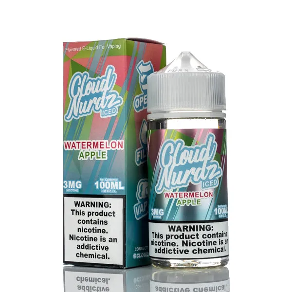 cloud nurdz watermelon apple iced