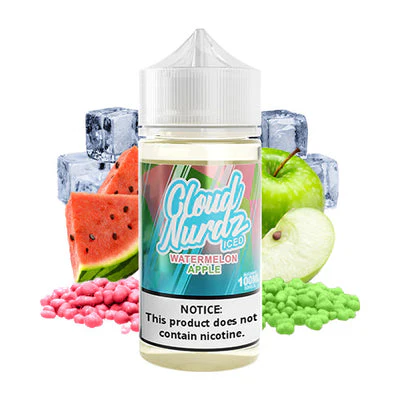 cloud nurdz watermelon apple iced