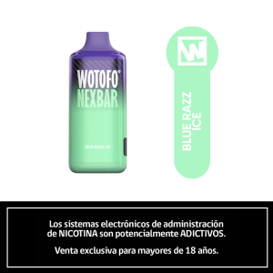nexbar 10000 puffs blue razz ice
