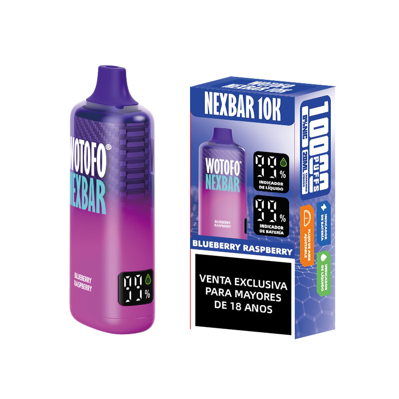 nexbar 10000 puffs blueberry raspberry