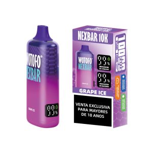 nexbar 10000 puffs grape ice