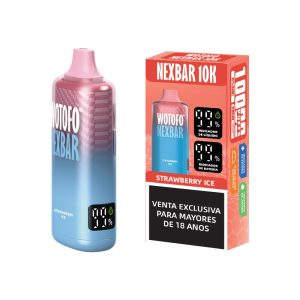 nexbar 10000 puffs strawberry-ice