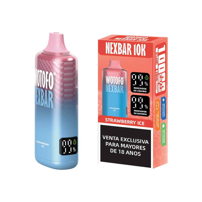 nexbar 10000 puffs strawberry-ice