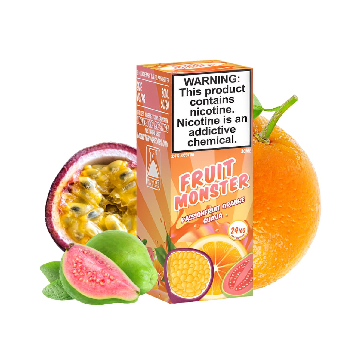 Passionfruit orange guava salt fruit monster apachevapeshop.cl