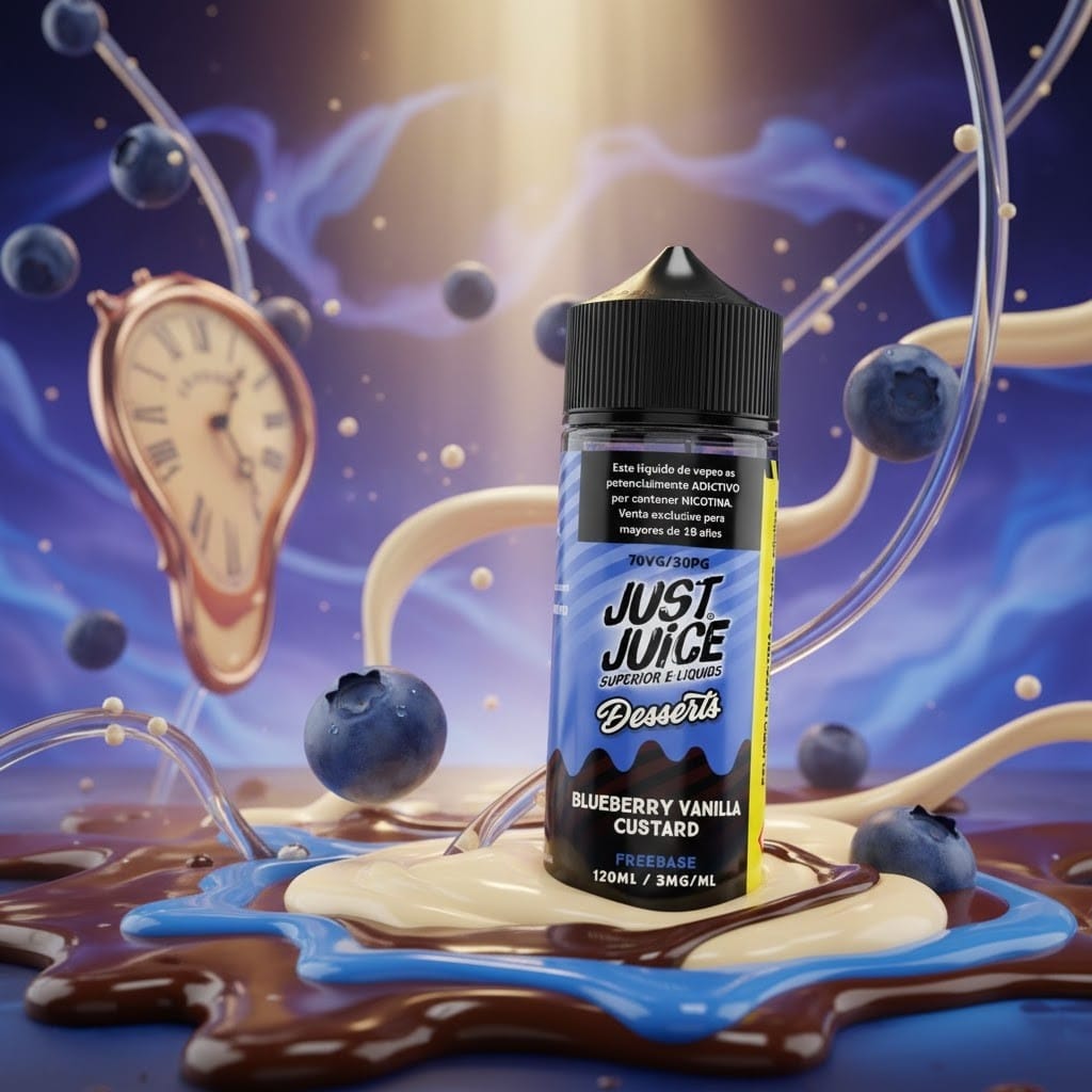 Blueberry Vanilla Custard Just juice Desserts Apache Vape Shop2