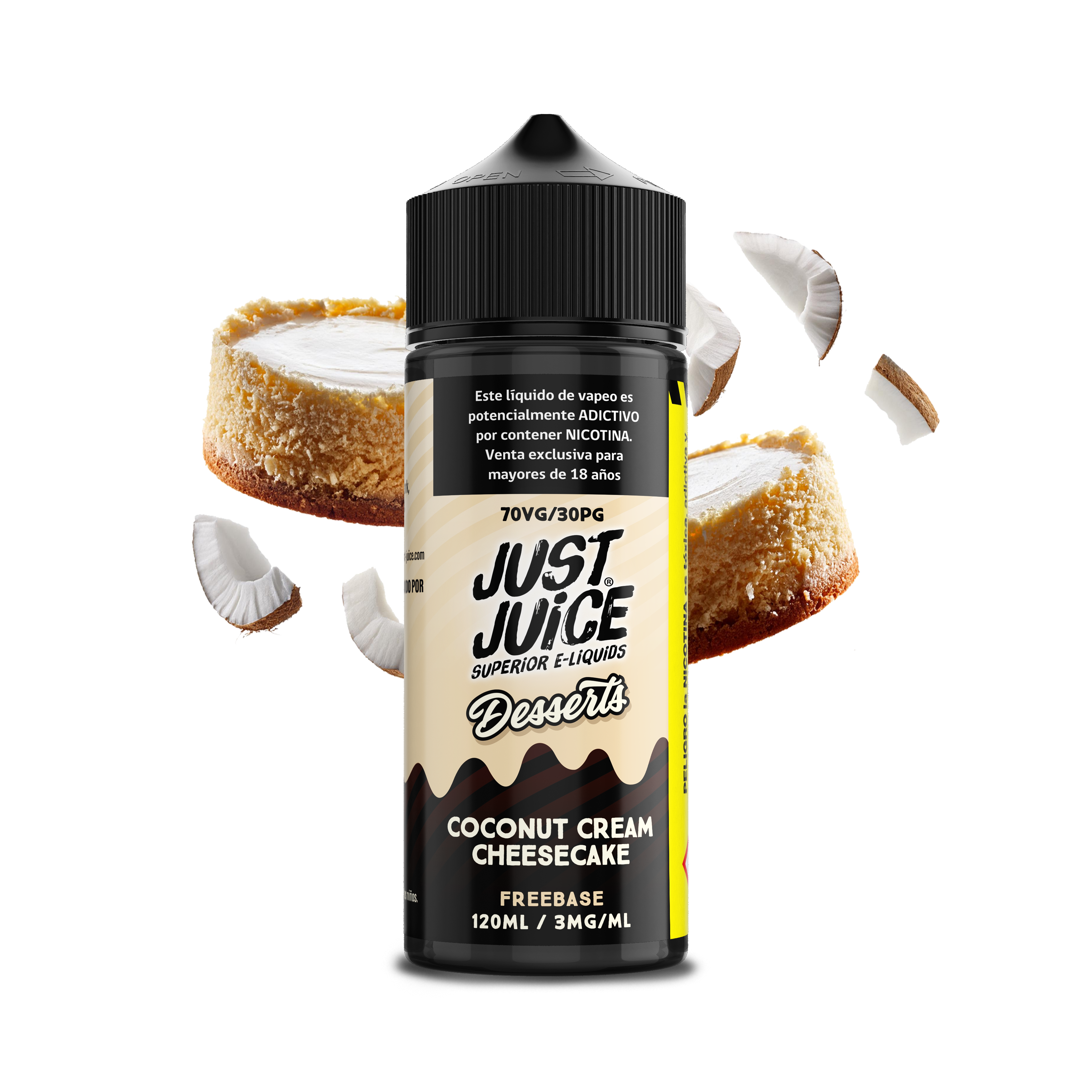 Coconut Cream Cheesecake Just Juice Desserts Apache Vape Shop