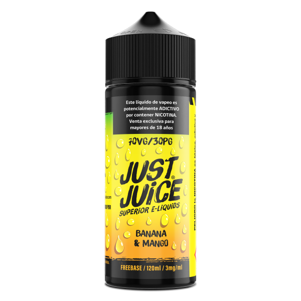 Just Juice Banana Mango super Ice Apache Vape Shop