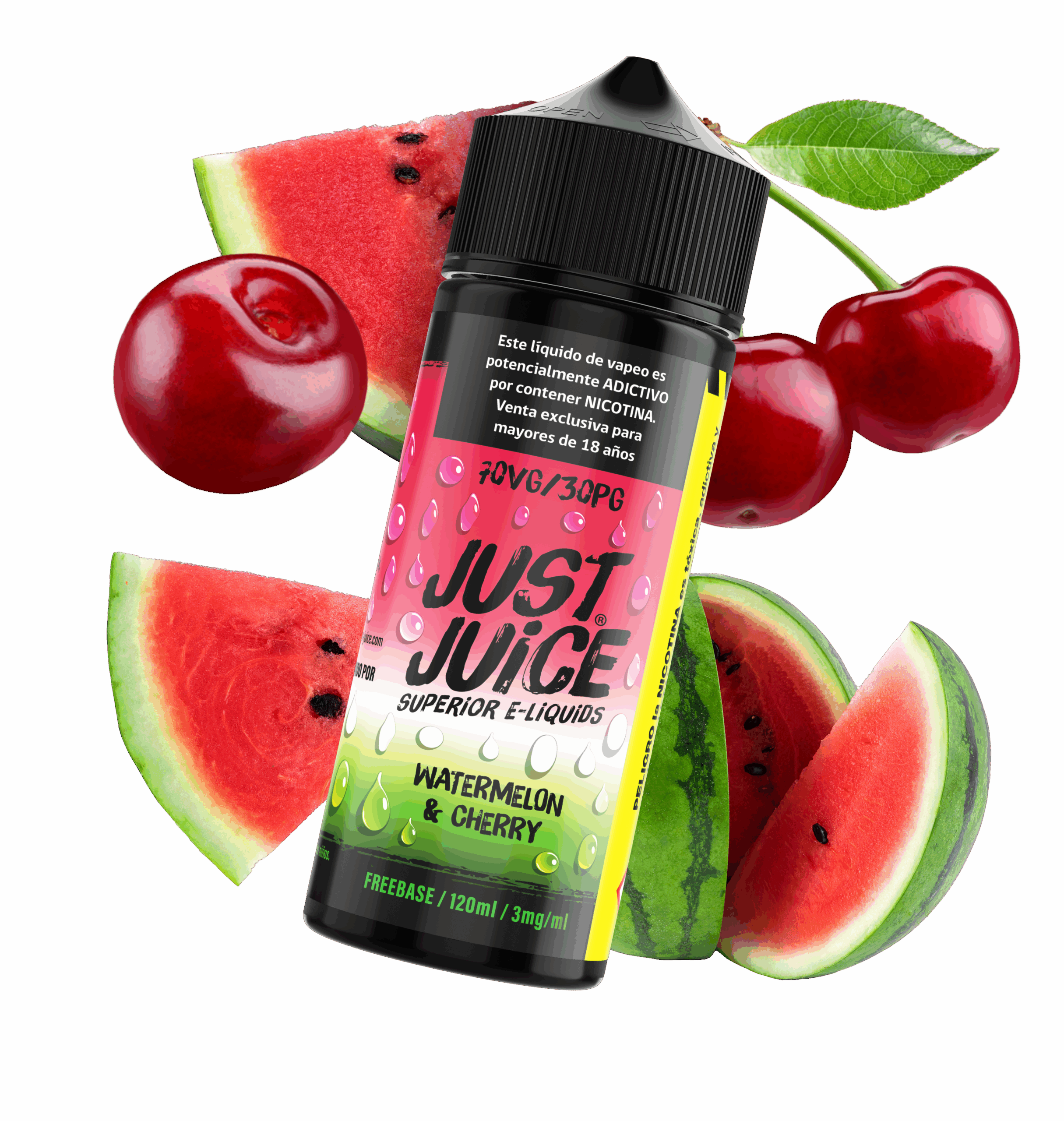 just juice watermelon cherry super ice 120ml Apache vape shop